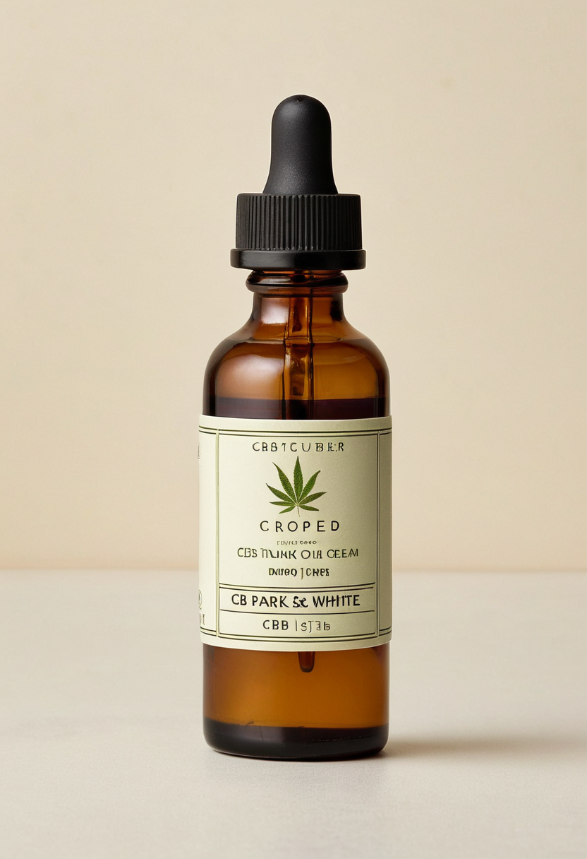 Simple Tinctures Concentrate — amber glass measure-and-pour bottle of pure CBD isolate